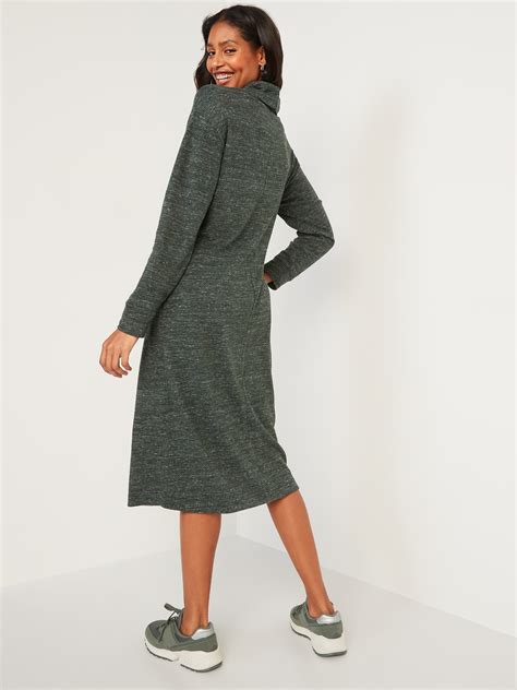 Long Sleeve Turtleneck Midi Sweater Shift Dress Old Navy