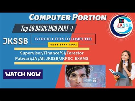 Top 50 MCQS Part 1 Introduction To Computer All JKSSB And JKPSC