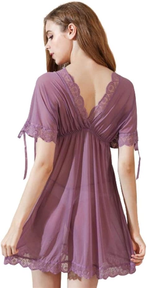 JUGUU Lingerie Érotique Pyjama Sexy Femmes Dentelle Transparente