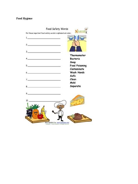Food Hygiene First Aid Herbs And Spices Decorations And Garnishes