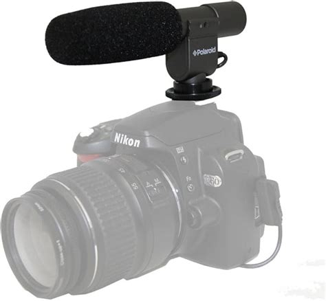 Polaroid Pro Video Condenser Shotgun Microphone For The Canon Digital Eos Rebel T4i