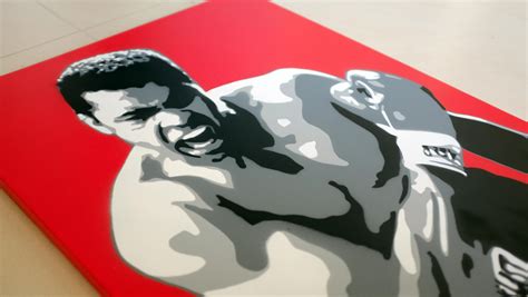 Muhammad Ali The Greatest Original Stencil Art Etsy