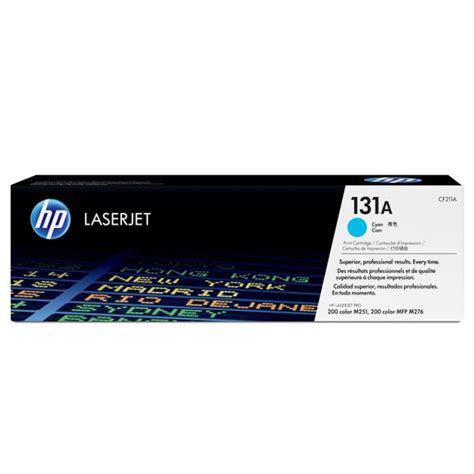 Картридж HP 131A Cyan CF211A для принтера LaserJet Pro 200 color MFP ...