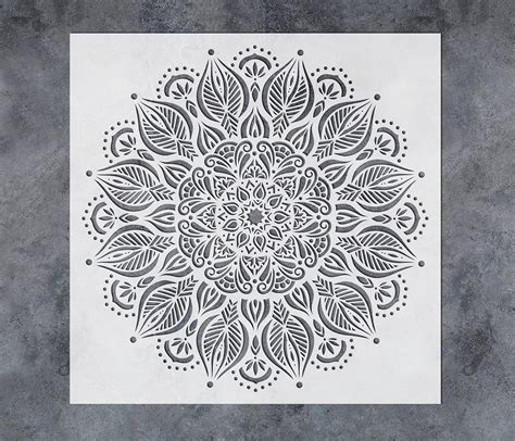 Amazon Gss Designs Large Prosperity Mandala Wall Stencils X