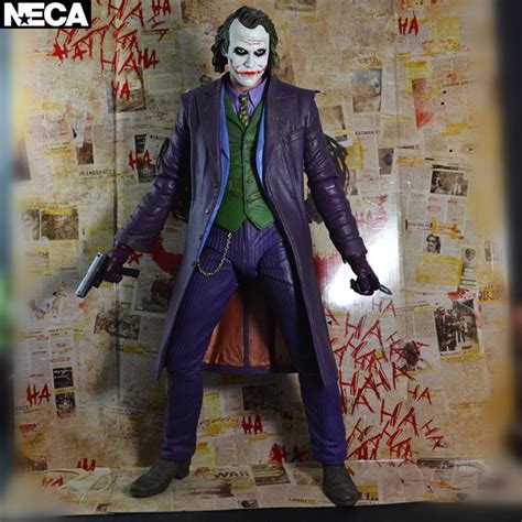 Cm Grande Neca Joker Heath Ledger Scala Batman Dark Knight Arma