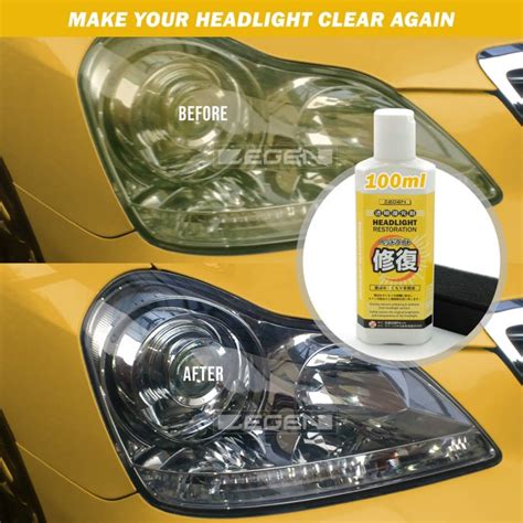 Jual Zegen Headlight Cleaner Pembersih Lampu Mika Kusam Kuning Ml