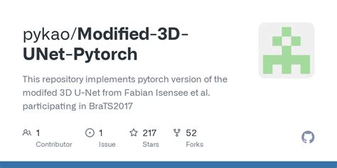 Github Pykao Modified D Unet Pytorch This Repository Implements