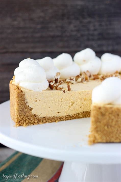 Creamy No Bake Pumpkin Mascarpone Cheesecake Beyond Frosting