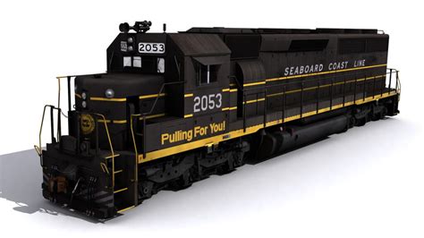 Seaboard Coast Line Sd45 2 Virtual Railroad Mods