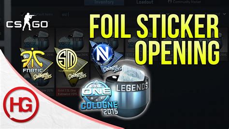 All Foil Legends Sticker Opening Esl One Cologne 2015 Youtube