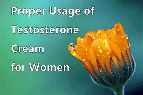 Proper Usage of Testosterone Cream for Women - IYTmed.com