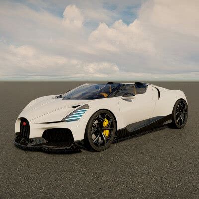 Bugatti W16 Mistral 2024 3D Model By AlphaGroup