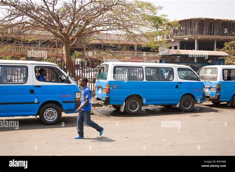 Mini Bus Taxis Lusaka Zambia Africa Stock Photo Alamy