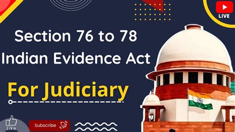 Section Of Indian Evidence Act Section To Of Indian Evidence