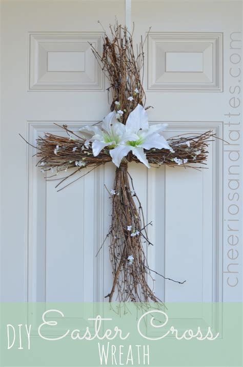 Cross Door Wreath Diy For Easter All Created