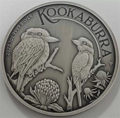 Kookaburra 1 Uncja Srebra 2023 Antique Mennica Premium