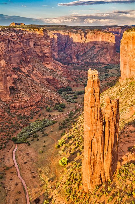 Spider Rock Sunset Canyon De Chelly National Monument Photograph