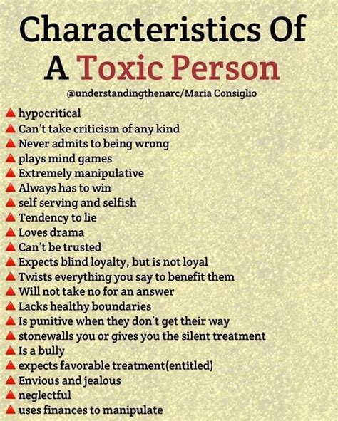 Signs Of Toxic People