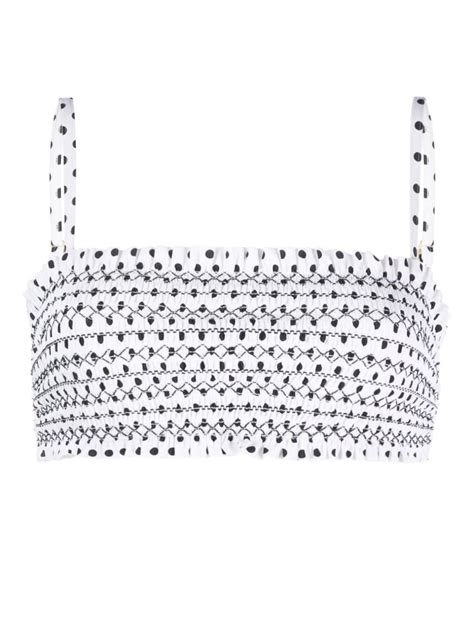 Tory Burch Polka Dot Bikini Top Farfetch