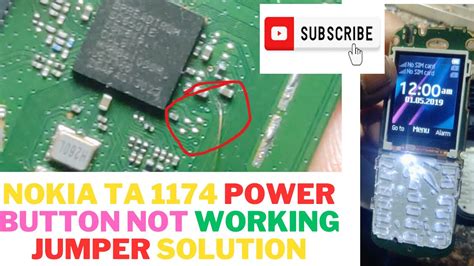 Nokia Ta 1174 Power Button Not Working Jumper Solution YouTube