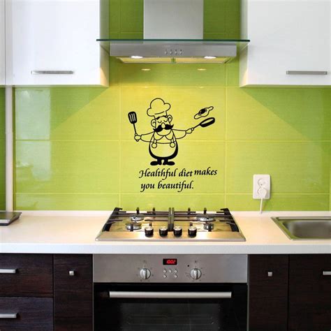 Dr Le Cuisine Stickers Muraux Imperm Ables D Calques De Vinyle Chef