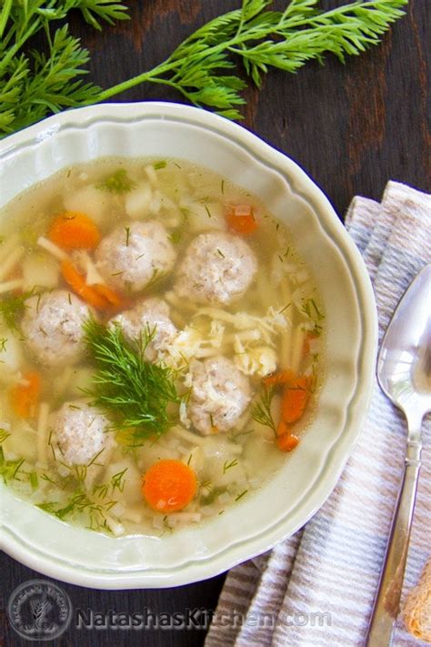 Receta de sopa de albóndigas de mamá Cocina Facil