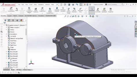 Gearbox Casing Design Using Solidworks Youtube