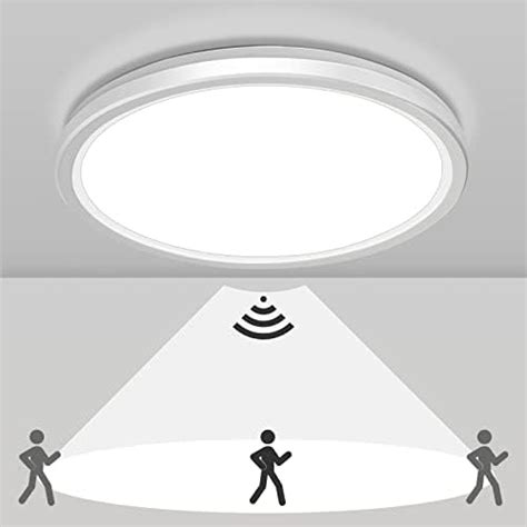 Nevfiro Motion Sensor LED Ceiling Light 18W Flush Mount Ceiling Light