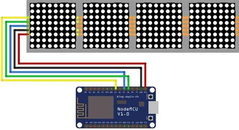 How To Control Max7219 Led Matrix With Esp8266 Nodemcu Over 45 Off