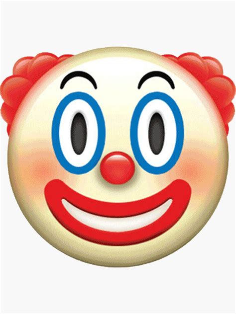 Clown Emoji Sticker For Sale By Jacobrs13 Redbubble