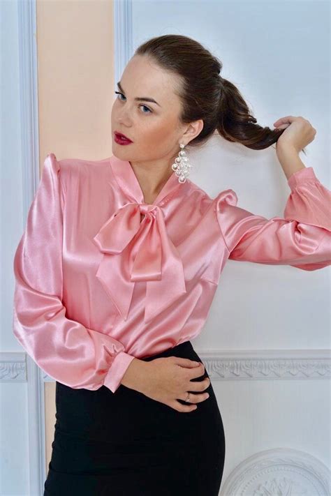 Pias Satin World Classy Blouses Satin Blouse Outfit Satin Blouses