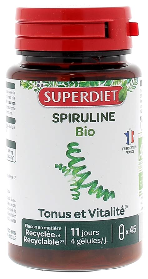 Spiruline Bio Super Diet Complément Alimentaire Tonus And Vitalité