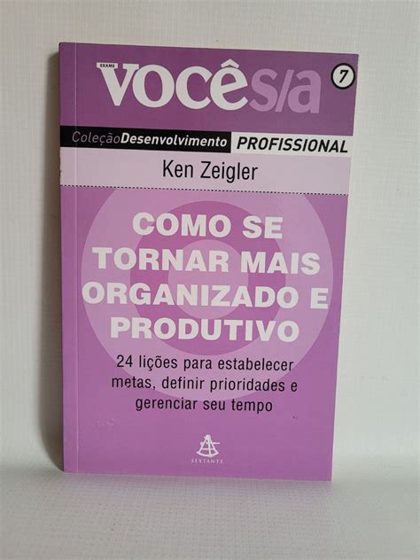 Livro Você S a Como Se Tornar Mais Organizado e Produtivo Livro