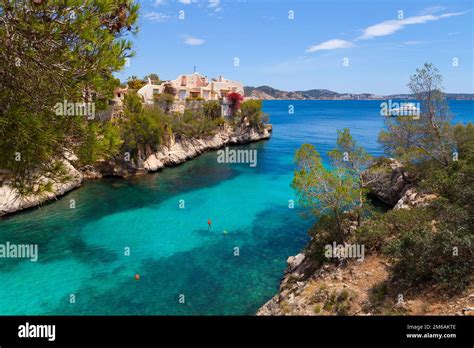 Cala Fornells View In Paguera Majorca Stock Photo Alamy