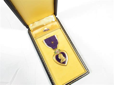 Military WW II Marine Corps Navy Usmc Usn Purple Heart Medal Etsy