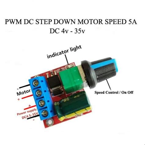 Jual Pwm Dc Pengatur Kecepatan Speed Control Dimmer Dc V V Up To