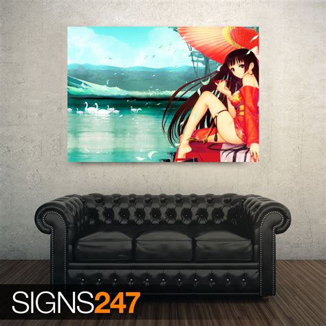 HENTAI ANIME GIRL Poster Vibrant Art Print In Size Options A0 A1 A2 A3 A4 EBay UK