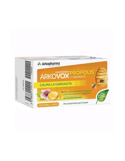 Arkovox Própolis y Vitamina C Sabor Miel y Limón 24 Comprimidos