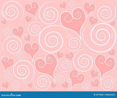 Light Pink Hearts Swirls Background Royalty Free Stock Photos Image