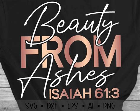 Beauty From Ashes SVG Christian Svg Afro Queen Svg Black Woman Svg