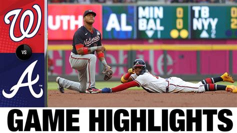 Nationals Vs Braves Game Highlights 6 3 21 MLB Highlights YouTube