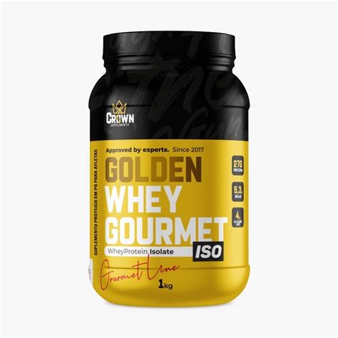 Golden Whey Protein Gourmet 2w Isolado Concentrado 1kg Crown