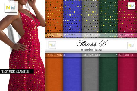 Second Life Marketplace Strass B Matching Fabrics 10 Seamless Elegant Textures Nm