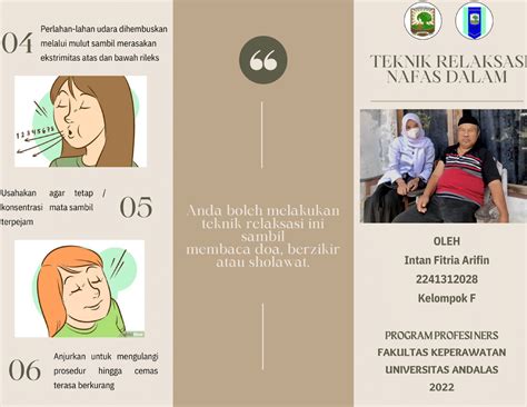 Intan Fitria Arifin 2241312028 Leaflet Relaksasi Nafas Dalam Fakultas