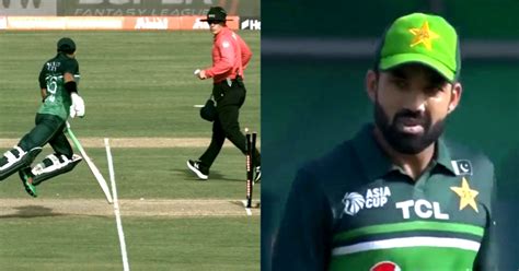 Watch Mohammad Rizwan Hilariously Gets Run Out In A Brain Fade Moment