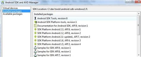 android updating sdk      sdk platform tools