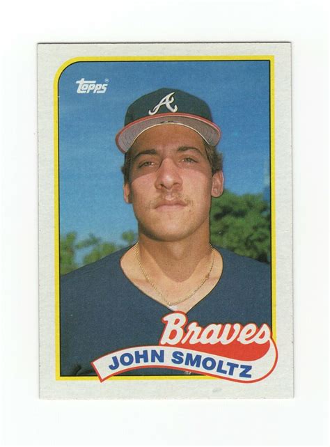 1989 John Smoltz Topps Rookie Card 382 Ebay