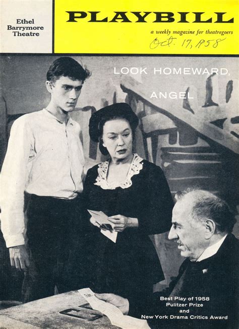 Look Homeward Angel | Thomas wolfe, Theatre, Ed begley