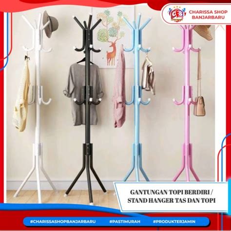 Jual Rak Gantungan Topi Standing Hanger Gantungan Serbaguna