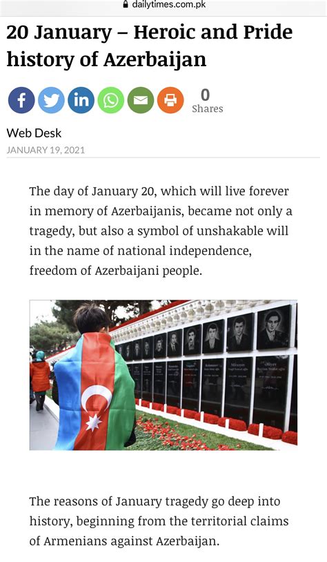 20 January – Heroic and Pride history of Azerbaijan